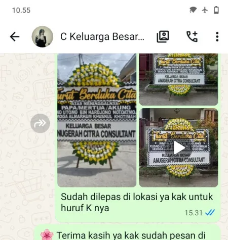 Pengiriman Papan Bunga Duka Thamrin Jakarta